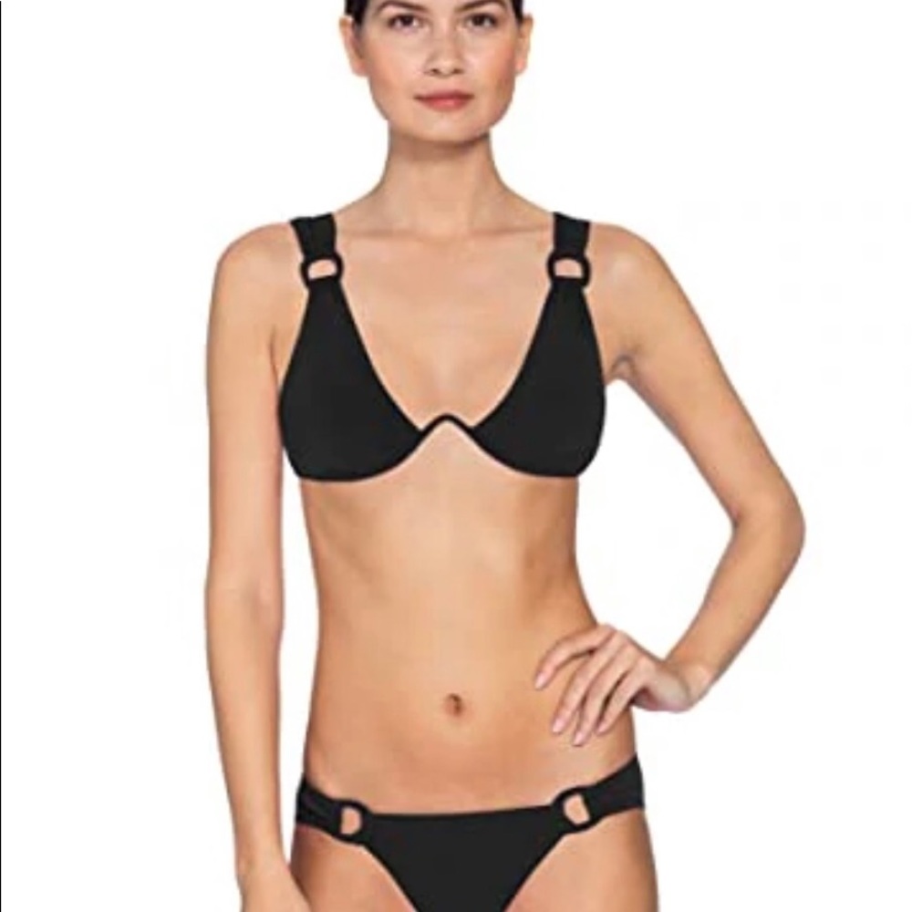 NWT Robin piccone black bikini bottom